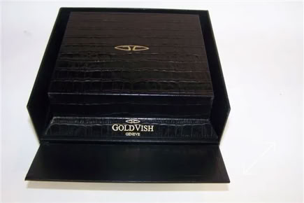 Custom Leather box for luxury cellphone by Swiss Packaging