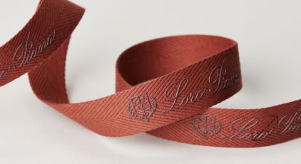 Exclusive Loro Piana Engraved Luxury Ribbon | Swiss Packaging