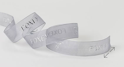 Exclusive Engraved sheer Luxury Ribbon | Swiss Packaging