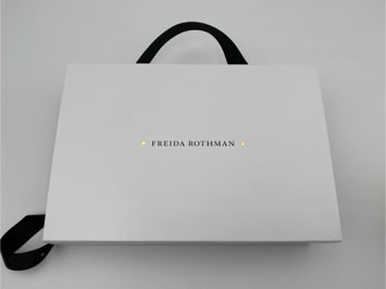 Freida Rothman ecommerce shopping bag designed and created by Swiss Packaging