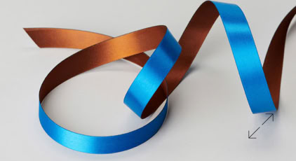 Exclusive Duo-Color Satin Printed Luxury Ribbon | Swiss Packaging