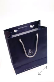 Harry Winston silk shopping bag by Swiss Packaging.