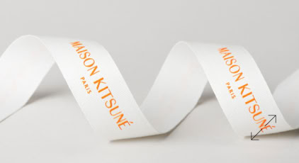 Exclusive  Cotton Engraved Luxury Ribbon | Swiss Packaging