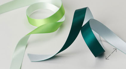 Exclusive Duo-Color Satin Printed Luxury Ribbon | Swiss Packaging