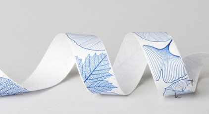 Tencel Enviromentally sustainable Ribbon by Swiss Packaging of New York and Switzerland
