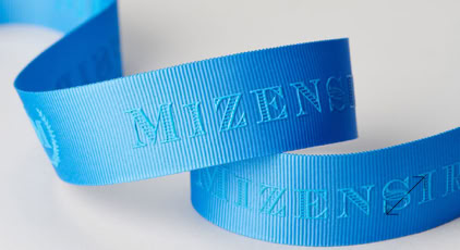Exclusive Grosgrain Engraved Luxury Ribbon by Swiss Packaging