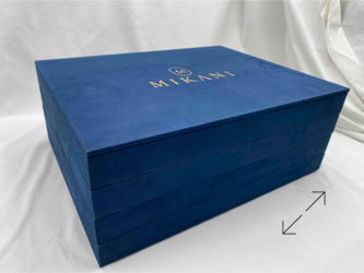 Swiss Packaging stacking storage and presentation trays and Luxury Displays for Mikani