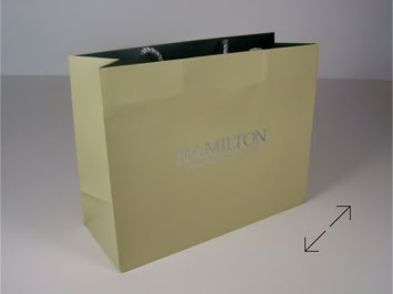 Hamilton Jewelers Luxury Shopping bag by Swiss Packaging of New York and Switzerland