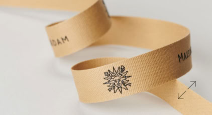Exclusive Cotton Engraved Luxury Ribbon | Swiss Packaging