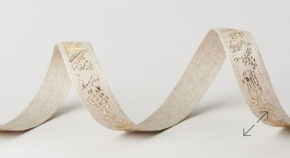 Exclusive Cotton Engraved Luxury Ribbon | Swiss Packaging