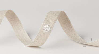 Exclusive Engraved Luxury Cotton Ribbon | Swiss Packaging