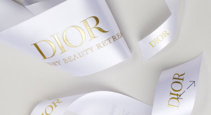 Exclusive Dior Engraved Luxury Ribbon | Swiss Packaging