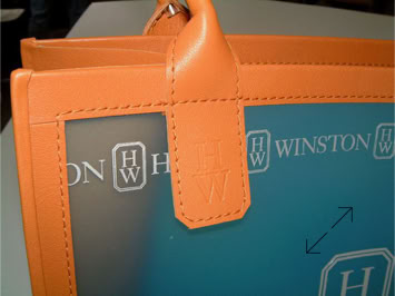 detail of Harry Winston exclusive tote for the Japanese market by Swiss Packaging.