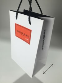 Thistle and Bee Luxury Shopping Bags by Swiss Packaging of New York and Switzerland