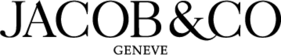 Text logo displaying "JACOB & CO" with "GENEVE" written underneath in smaller font.