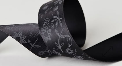 Exclusive Engraved Printed Luxury Ribbon by Swiss Packaging