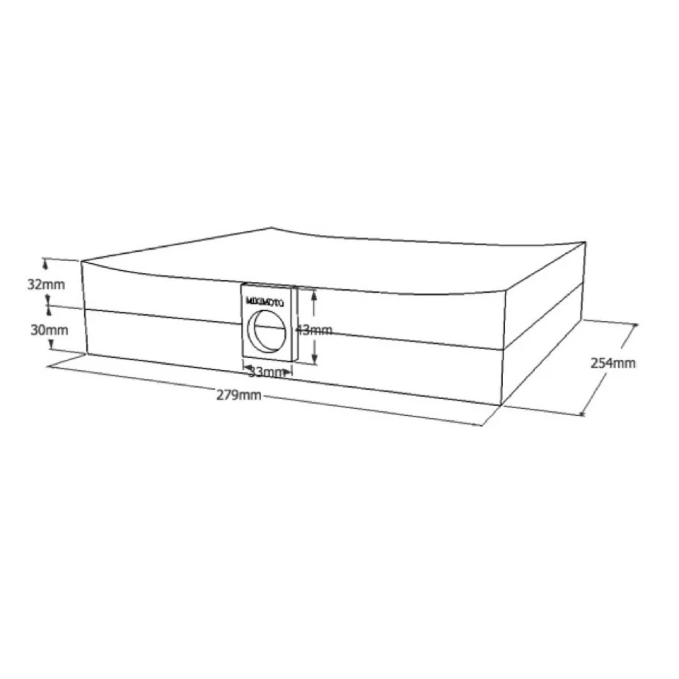 Initial design drawing of luxury jewelry packaging box structure developed for Mikimoto VIP presentation